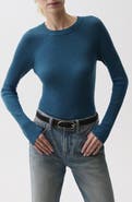 Pistola Juno Rib Long Sleeve Merino Wool Blend Top