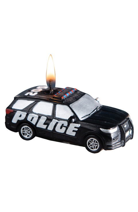 Police Car Candle