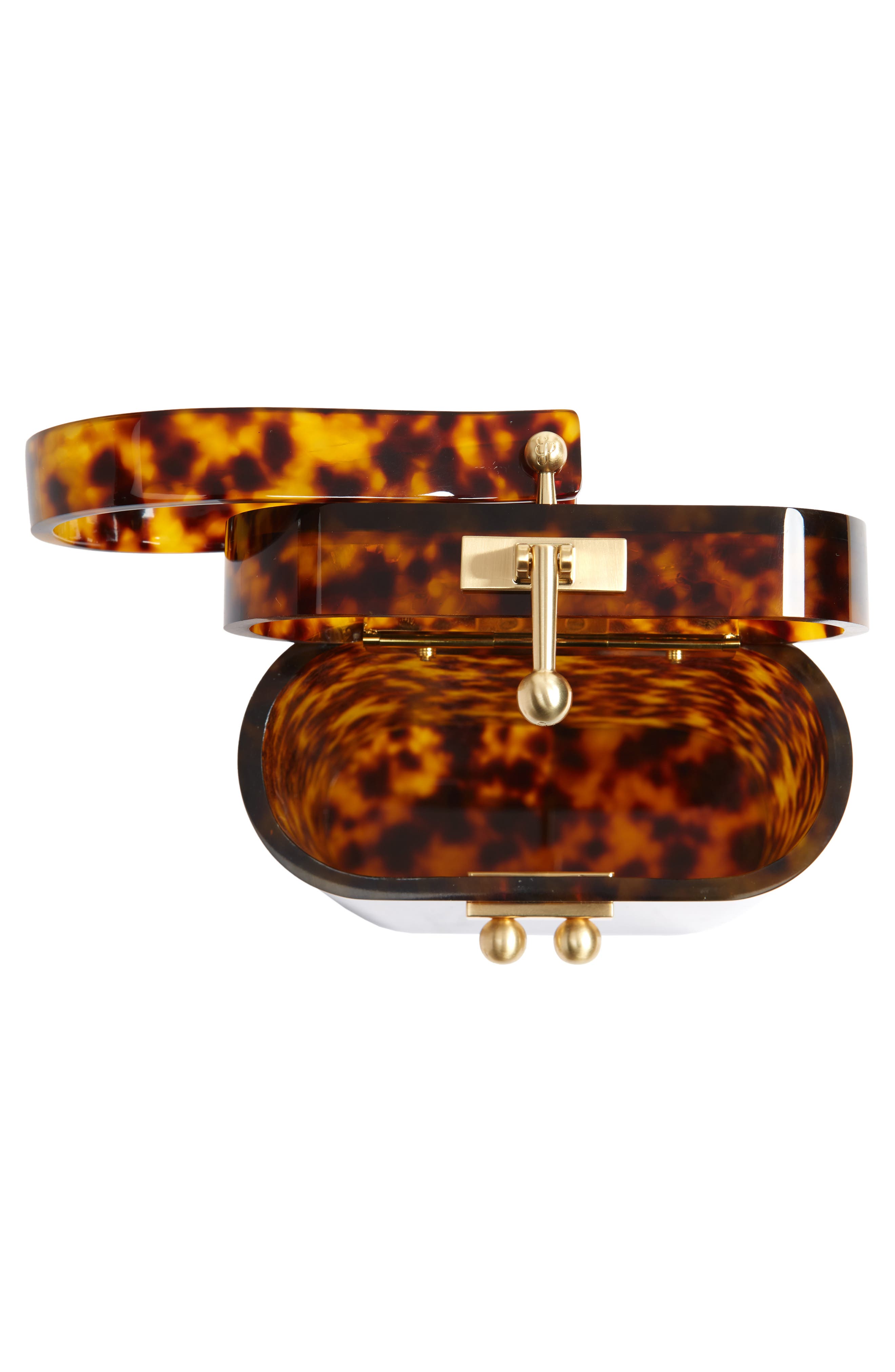 Edie Parker Oval Acrylic Bucket Bag, Alternate, color, 