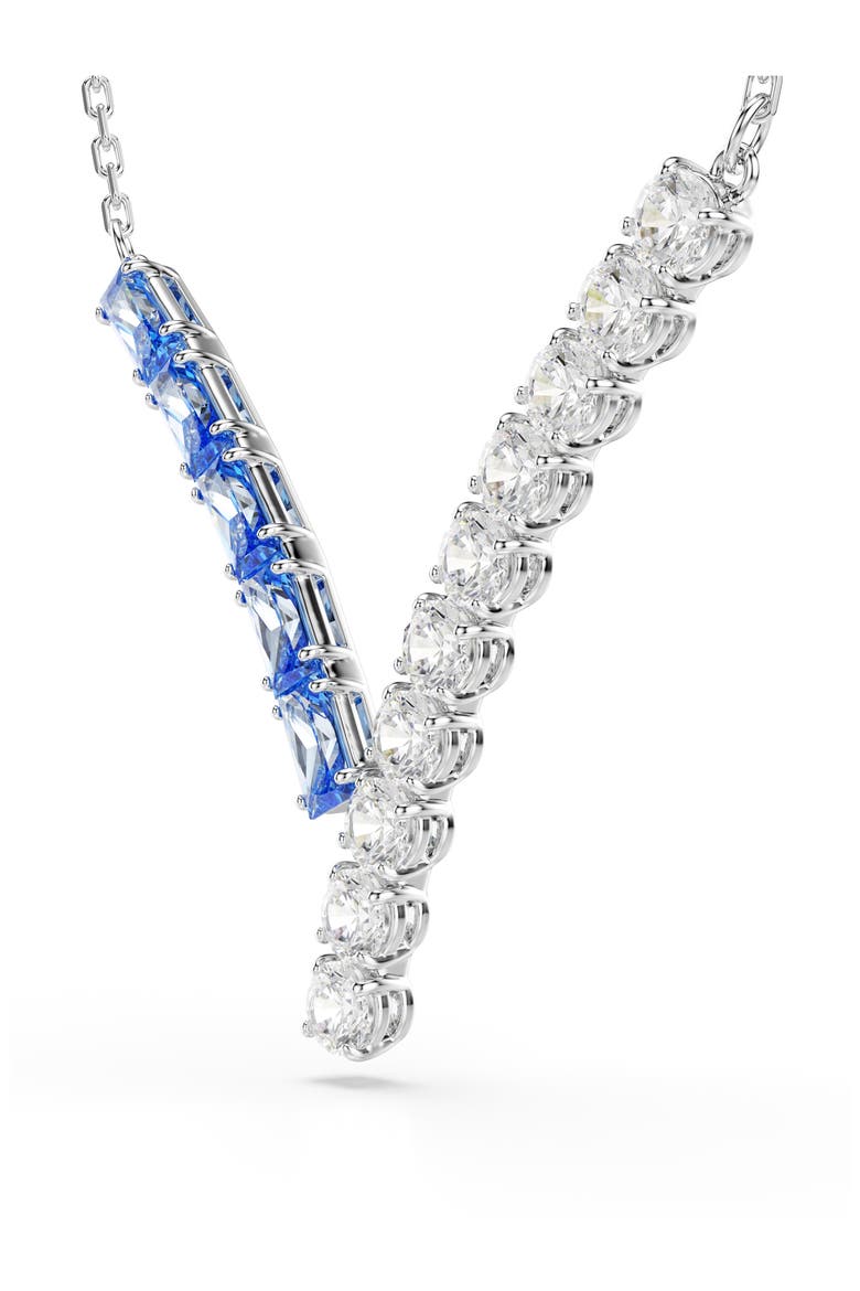 Matrix Pendant Necklace, Alternate, color, BLUE/ SILVER