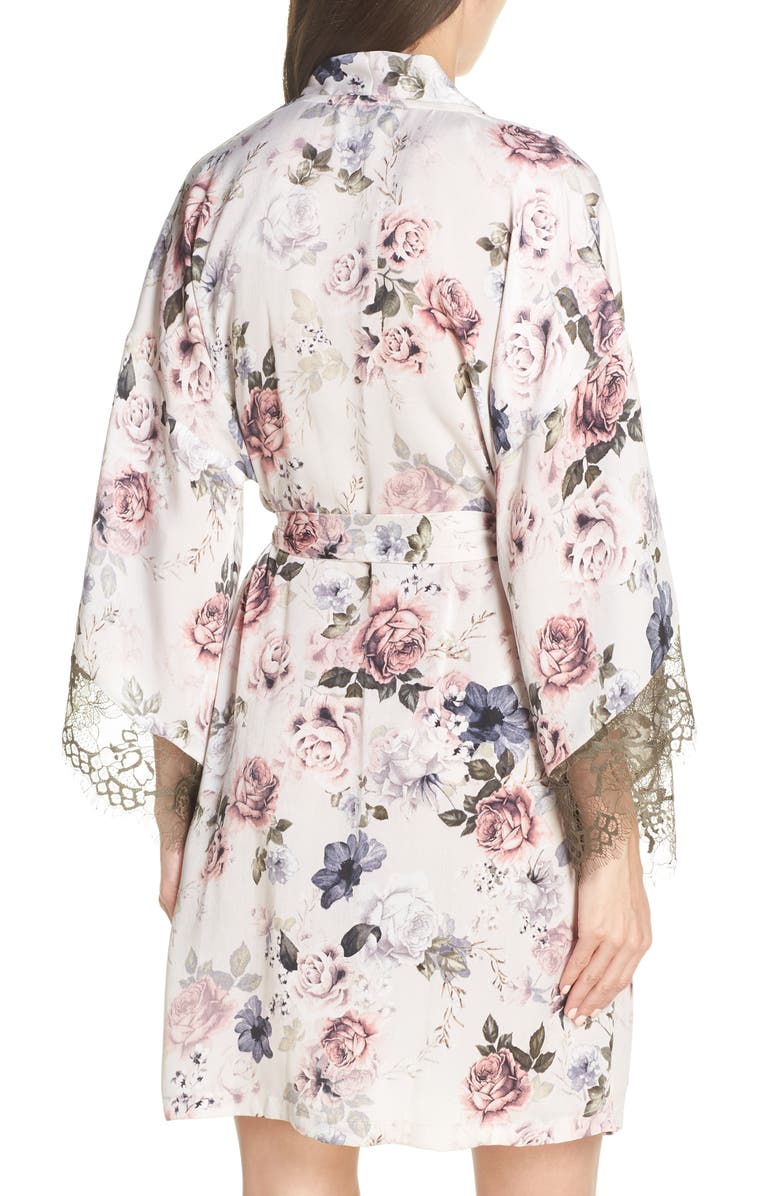 Midnight Bakery Satin Kimono Wrap, Alternate, color, 