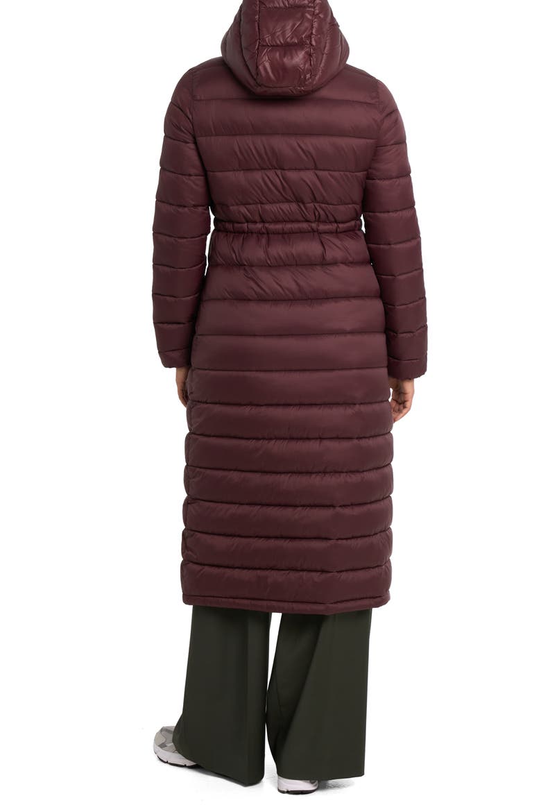 Ivy Lightweight Long Puffer Coat, Alternate, color, PORTO