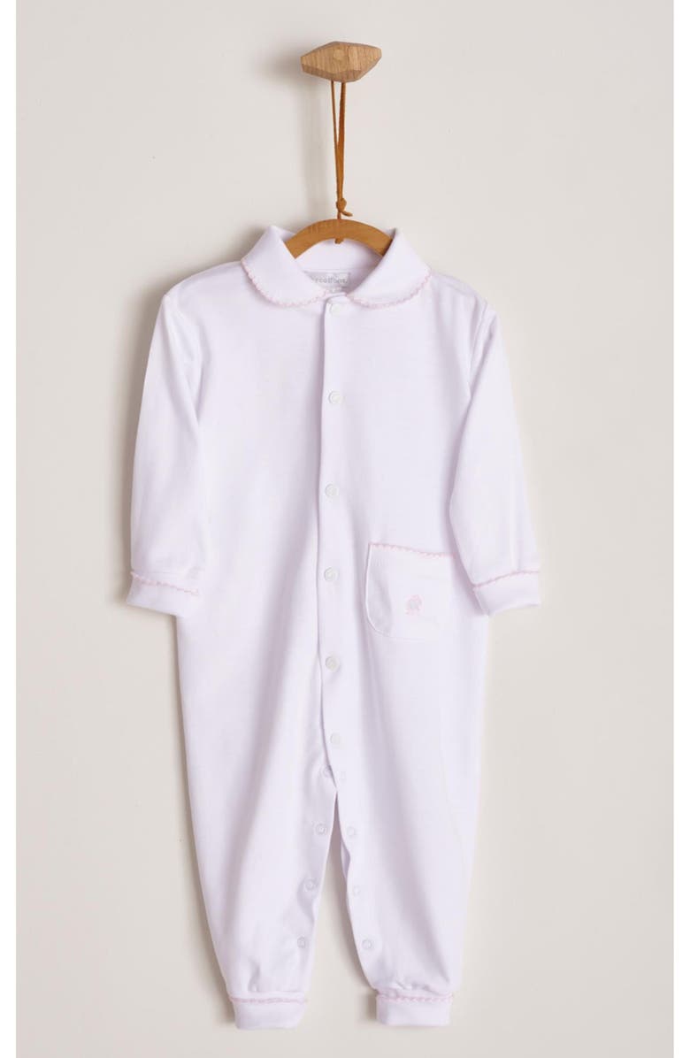 Babycottons Baby Basic C/Bb S/Pie for Infant, Main, color, White & Pink