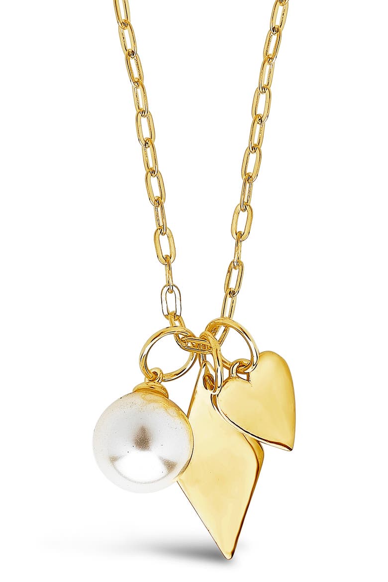 Delicate Charm Necklace, Alternate, color, GOLD