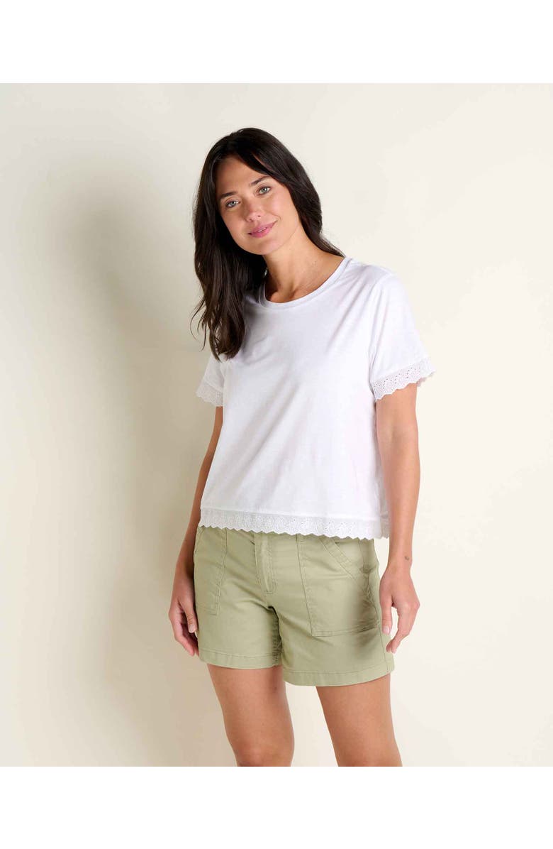Toad & Co Clara Tee, Main, color, True White