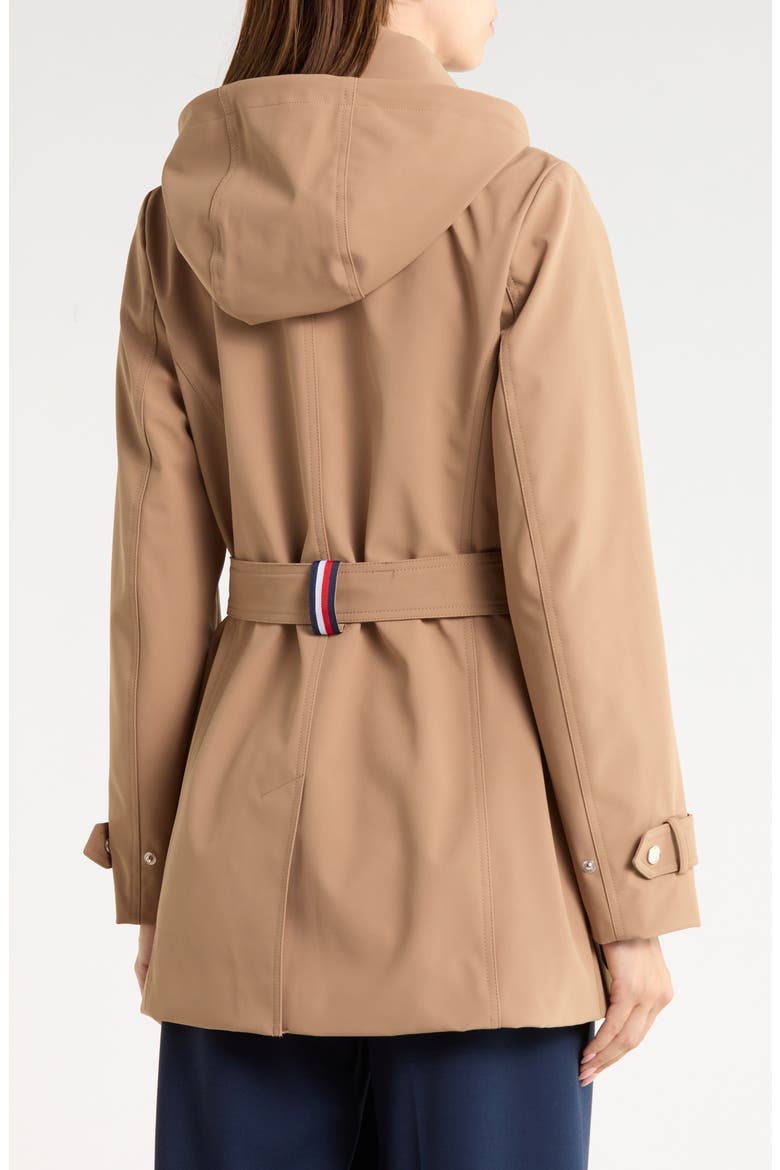 Belted Softshell Trench Coat, Alternate, color, TAUPE