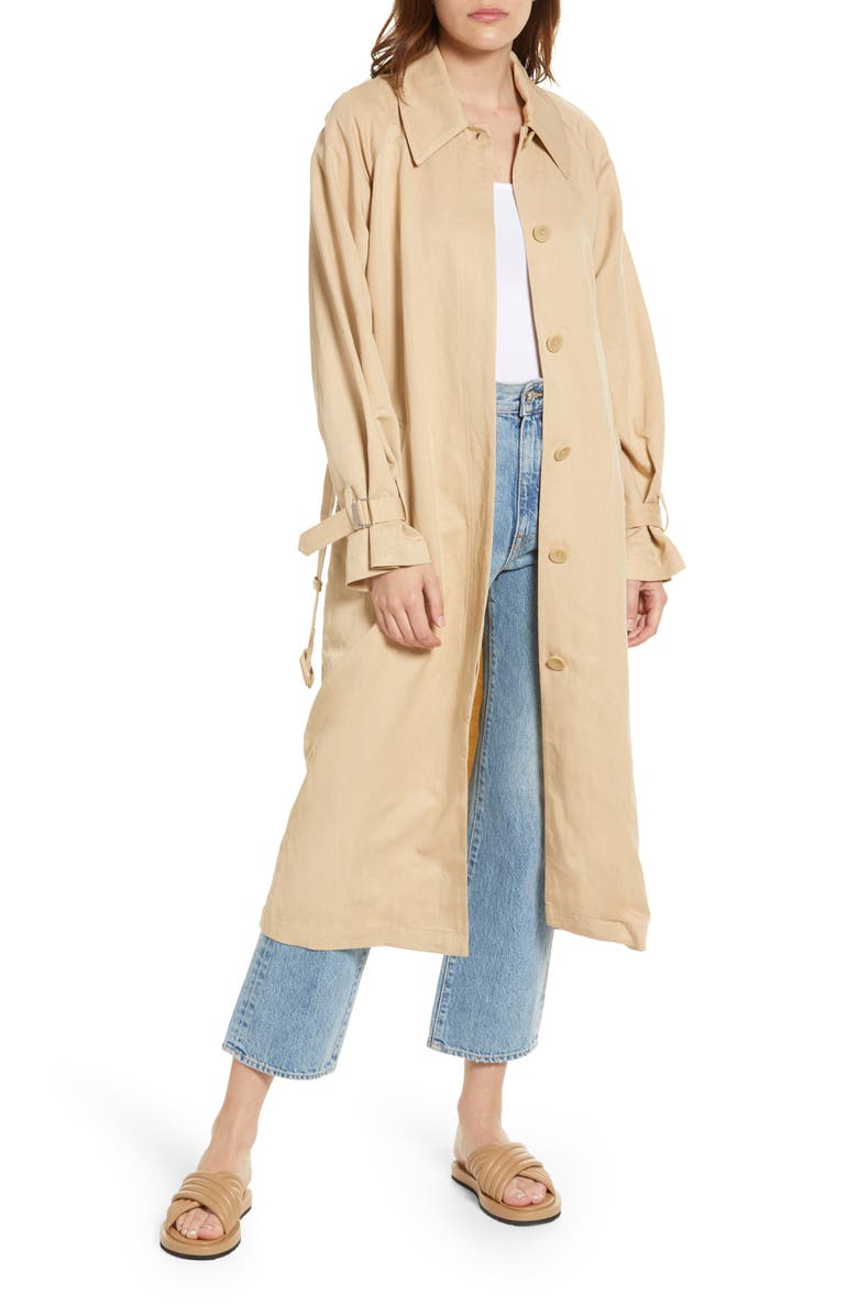 & Other Stories Relaxed Fit Belted Trench Coat, Main, color, 