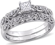 Julianna B. 1/3 CTW Diamond Princess Bridal Ring Set 10k