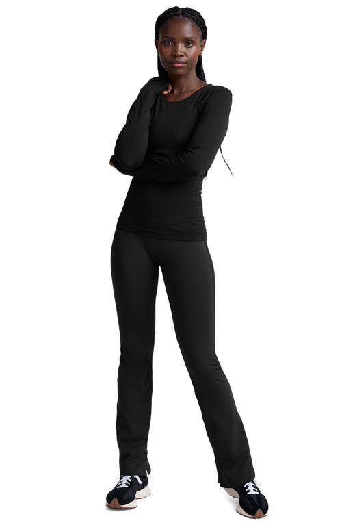 Beyond Yoga Allure Zip Cuff Pants In Black