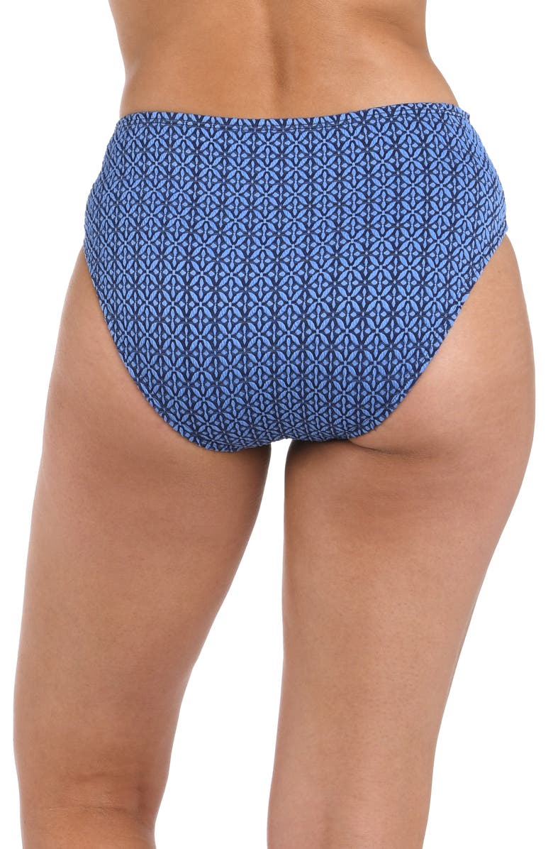 La Blanca Charmed Coast Bikini Bottoms, Alternate, color, Chambray