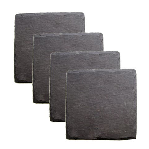 Square Slate Coasters Set of 4