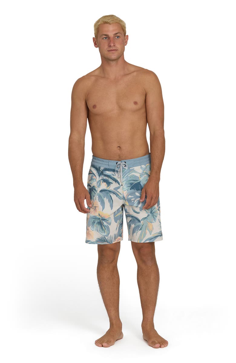 Billabong Sundays Print Swim Shorts, Alternate, color, Blue Horizon