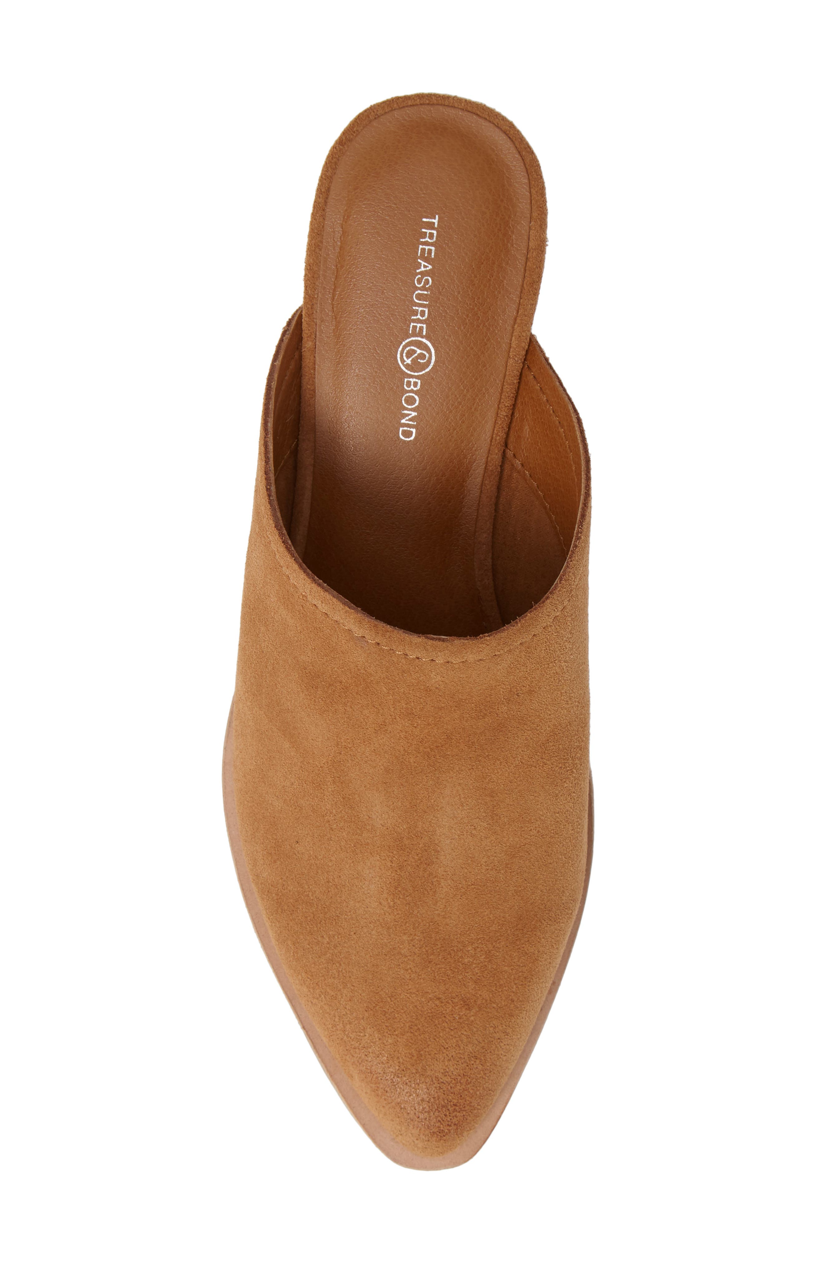 Elle Mule, Alternate, color, CHESTNUT SUEDE