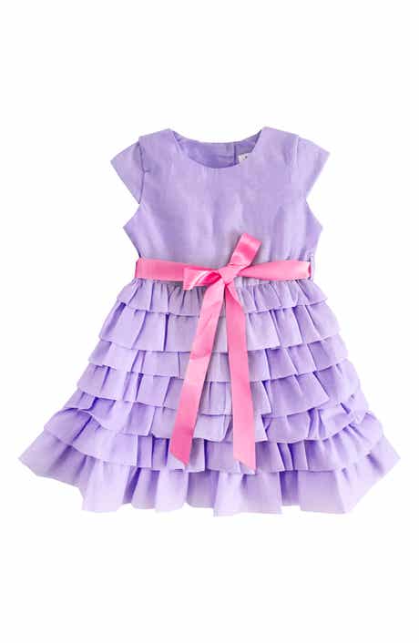 JOE-ELLA Kids' Organza Tafetta Dress