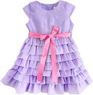 JOE-ELLA Kids' Organza Tafetta Dress