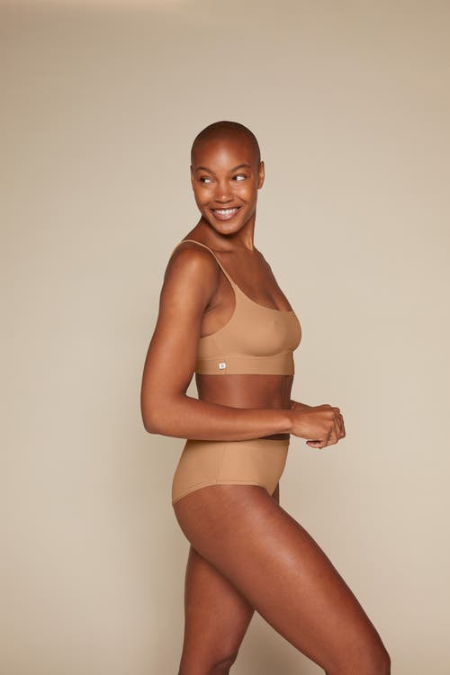 Harper Wilde Bliss Scoop Bralette In Tan