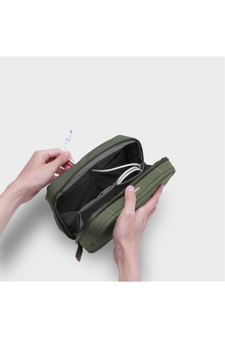 2-in-1 Tech Accessory Pouch, Alternate, color, Olive