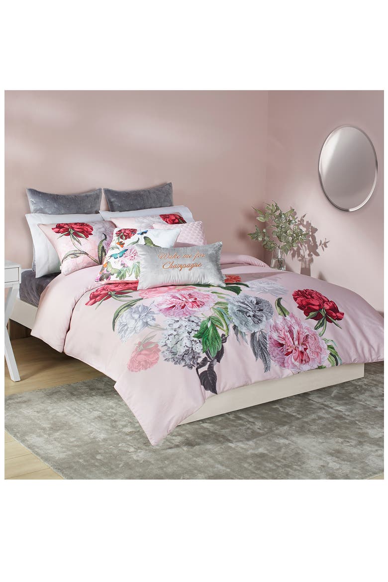Palace Gardens Comforter & Sham Set, Alternate, color, PINK