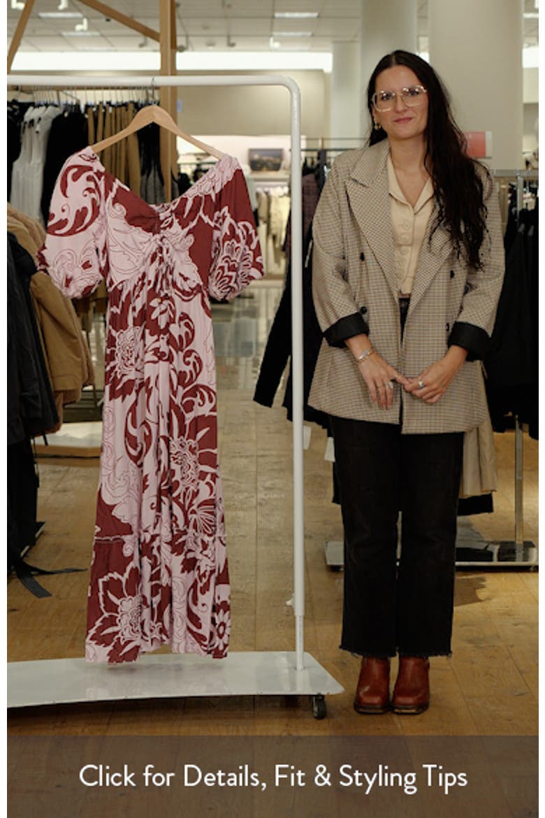 Shanae Print Maxi Dress video