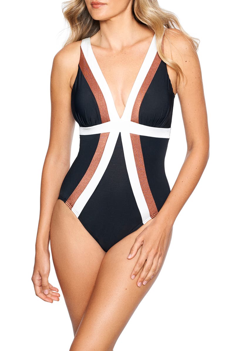 Miraclesuit<sup>®</sup> Spectra Trilogy One-Piece Swimsuit, Main, color,