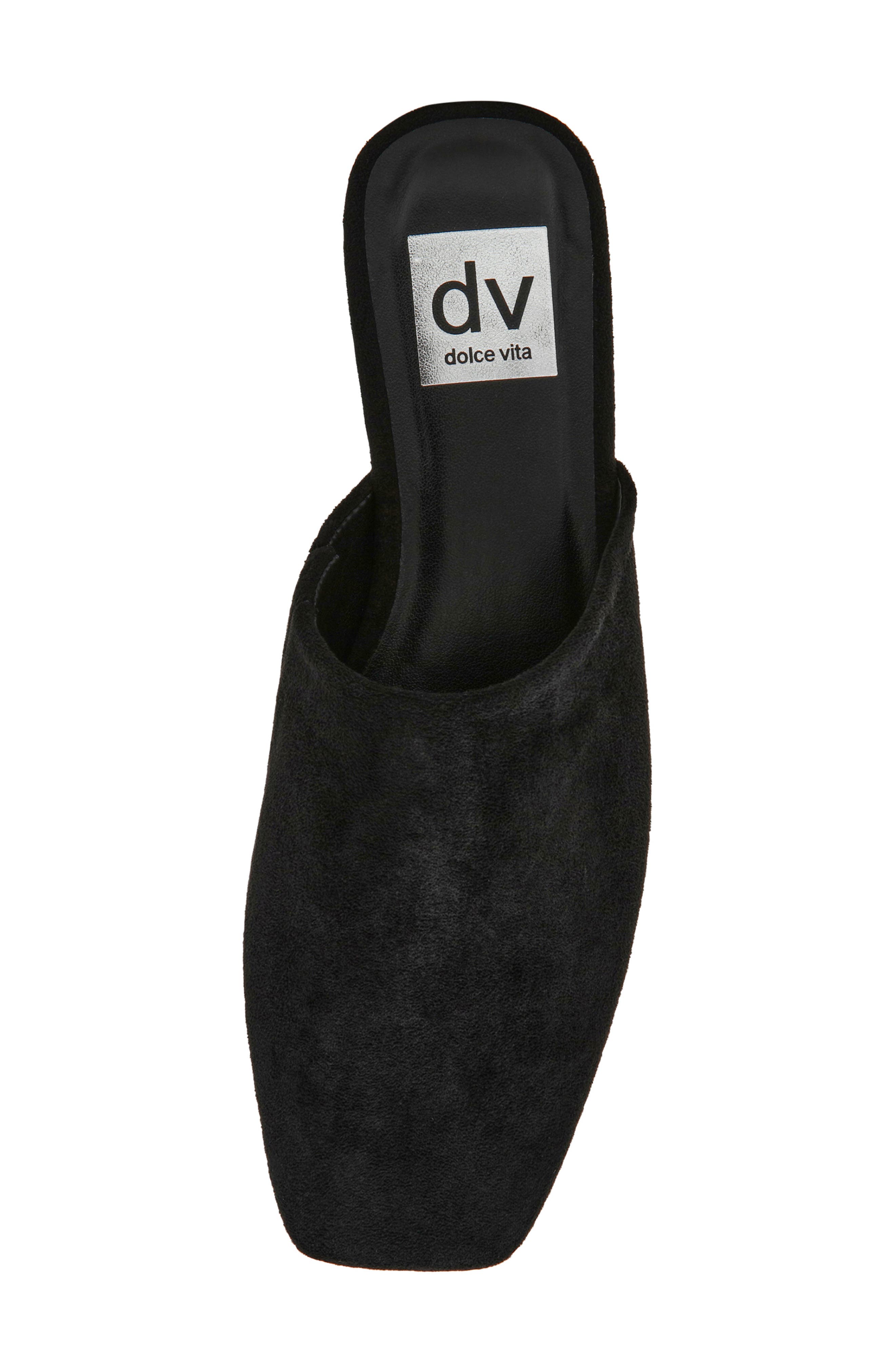 Felicia Mule, Alternate, color, BLACK FAUX SUEDE