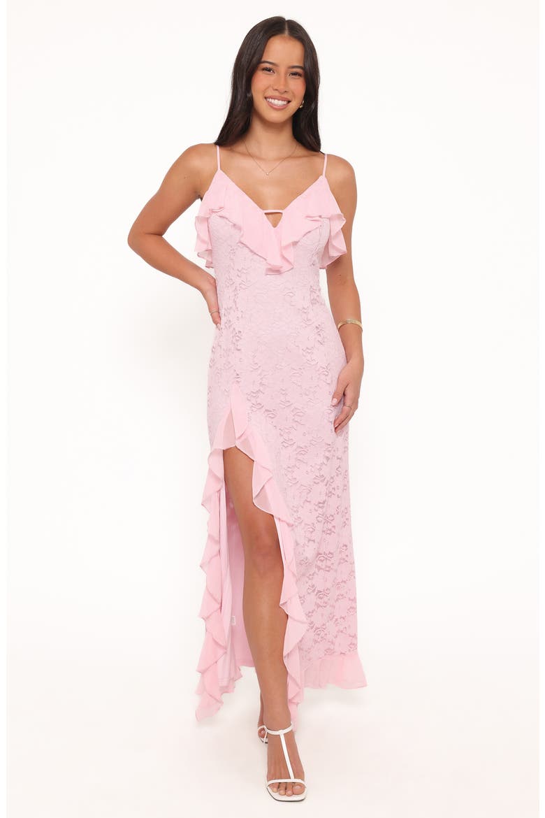Jamielee Lace Maxi Dress, Alternate, color, PINK