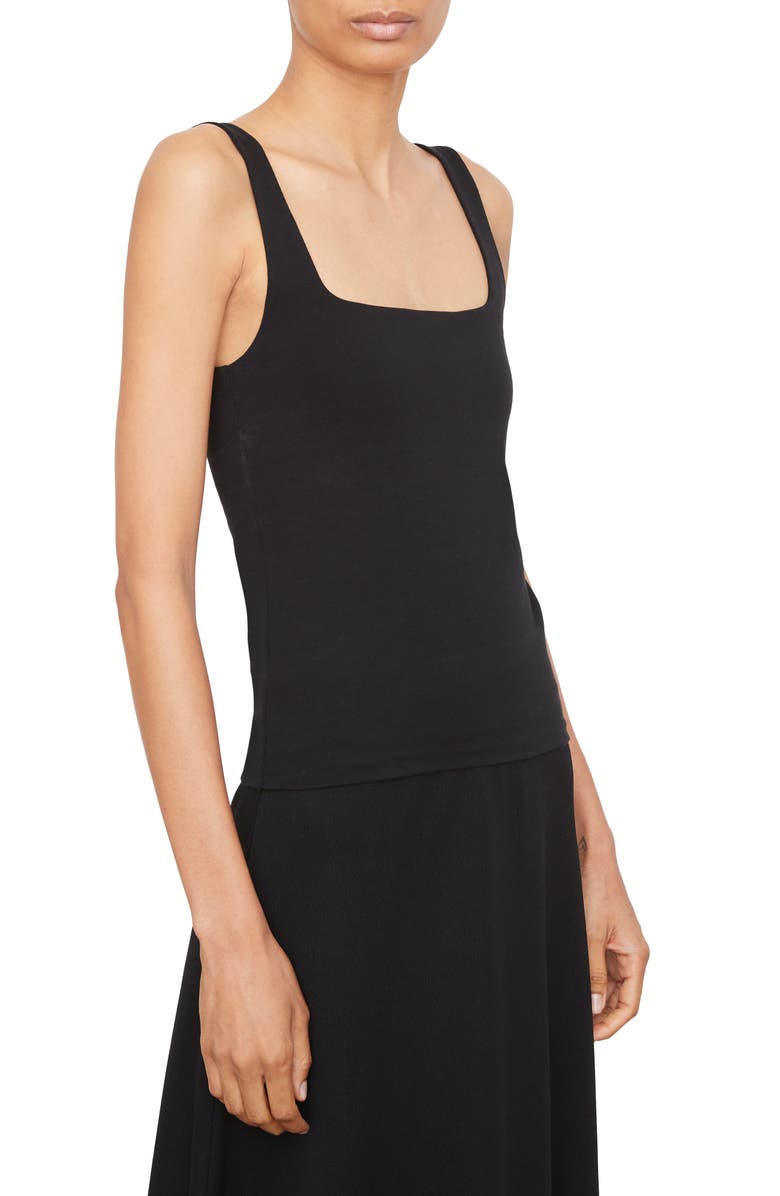 Vince Square Neck Tank, Alternate, color, Black