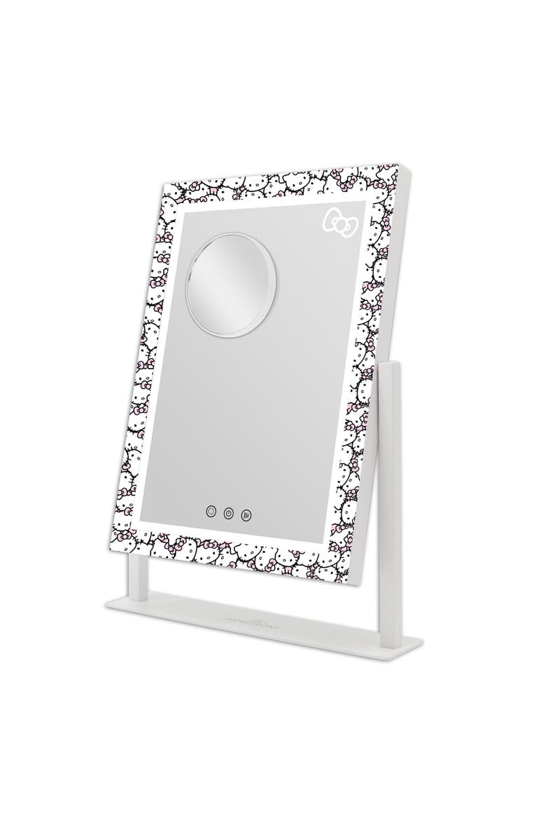 Hello Kitty Tri-Tone LED Makeup Mirror, Main, color, White