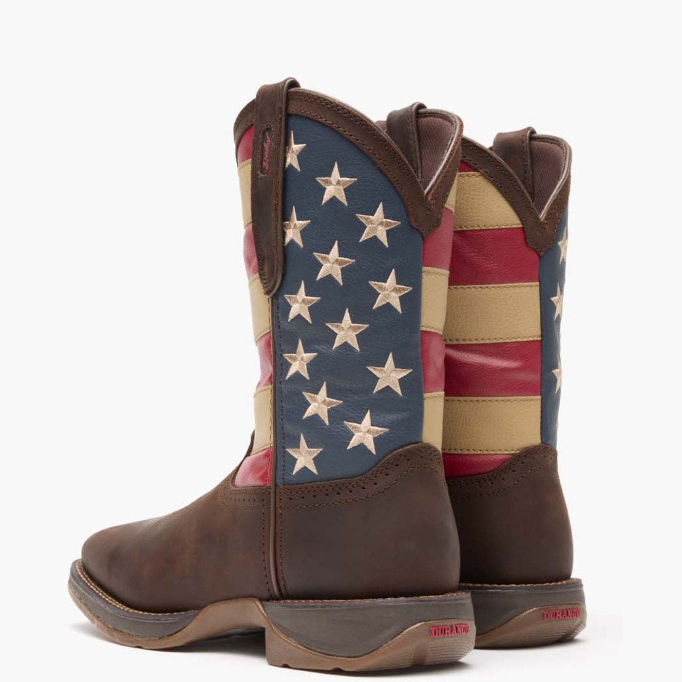 DURANGO Patriotic Pull On Western Flag Boot, Alternate, color, Brown And Union Flag