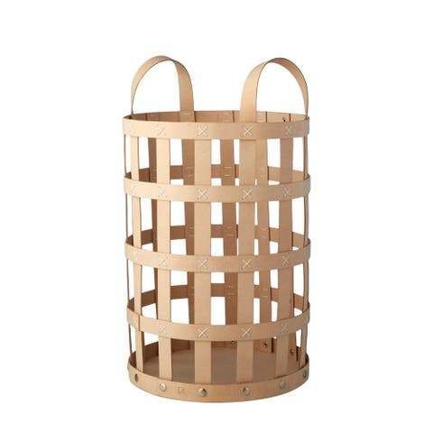 Pali Recycled Leather Everything Basket