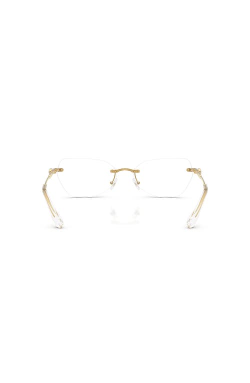 Swarovski 58mm Irregular Optical Glasses In Gold