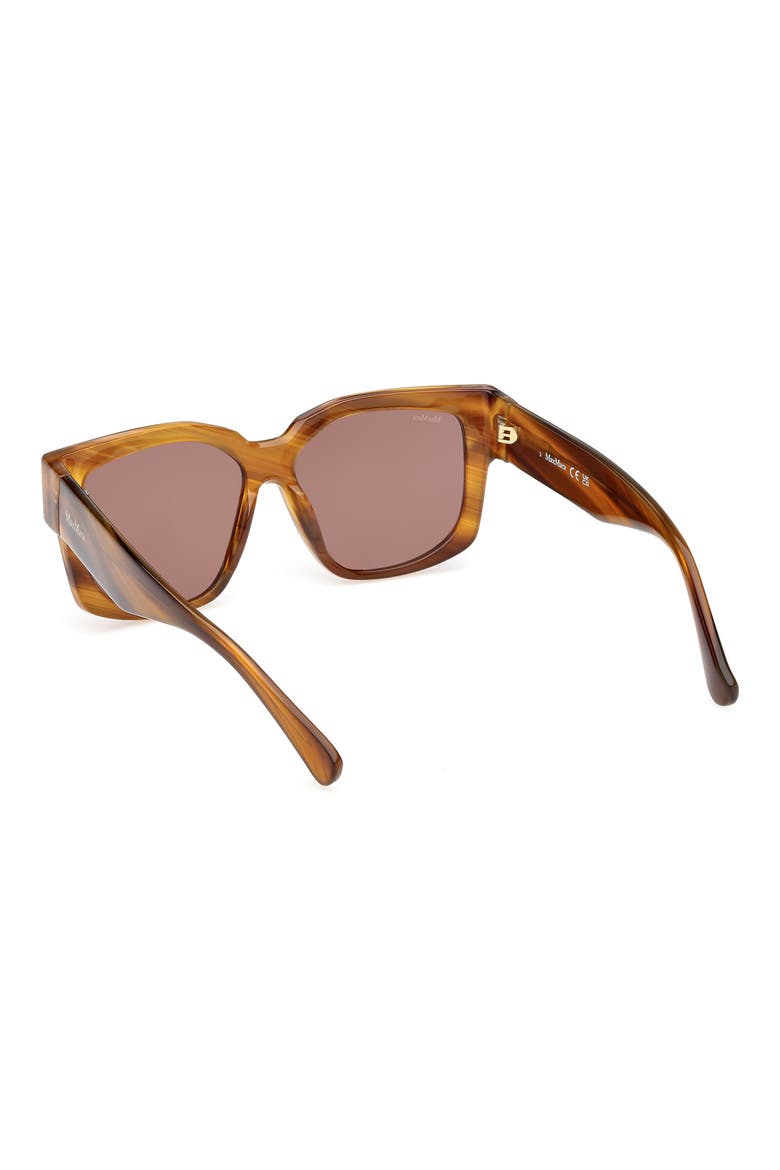 Glimpse 54mm Round Sunglasses, Alternate, color, STRIPED BROWN/ CHOCOLATE BROWN