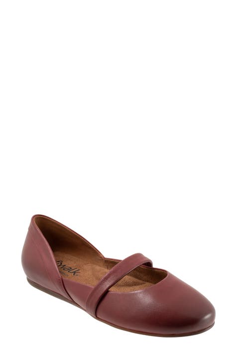 Burgundy shops flat shoes uk