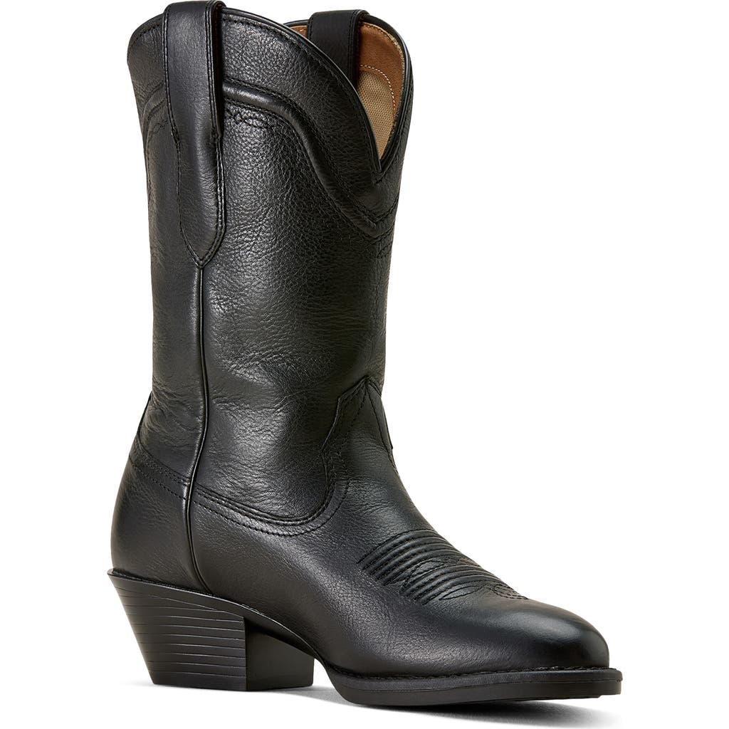 Ariat Easton R Toe Western Boot In Black