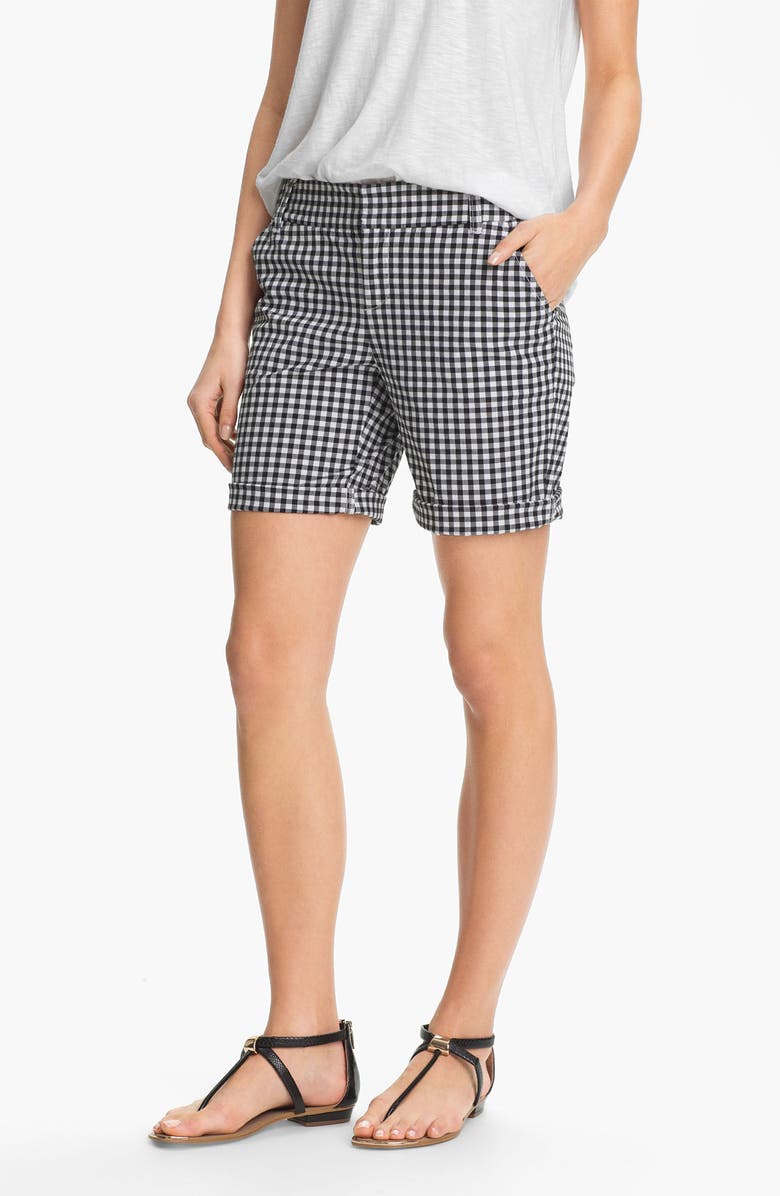 Caslon<sup>®</sup> Clean Front Nine-Inch Shorts, Main, color, 