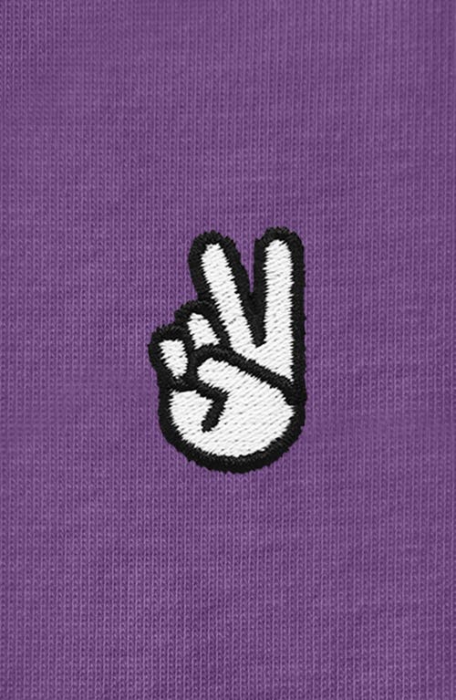 DALIX DALIX WOMENS PEACE SIGN JERSEY RELAXED TEE 