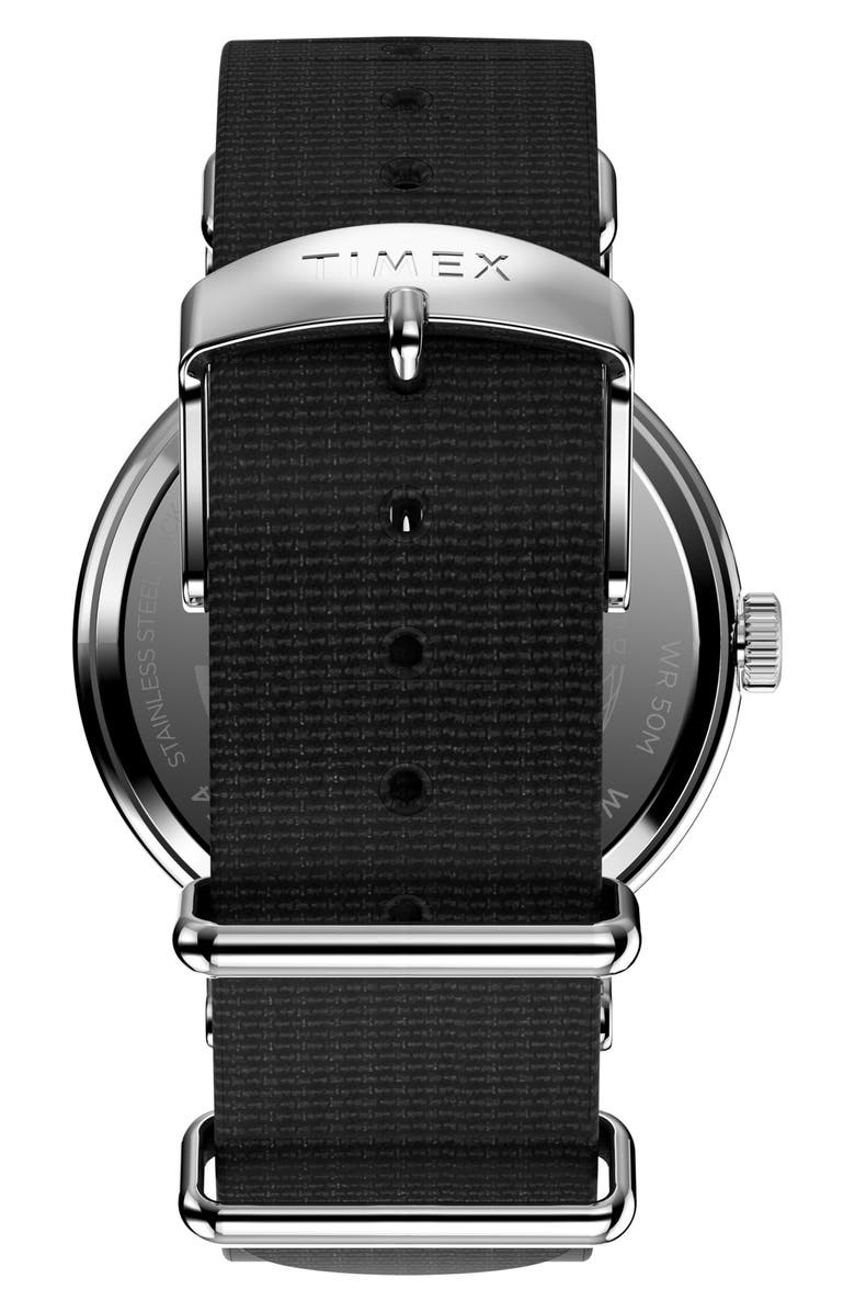 Timex<sup>®</sup> Weekender Canvas Strap Watch, 37mm, Alternate, color, Black