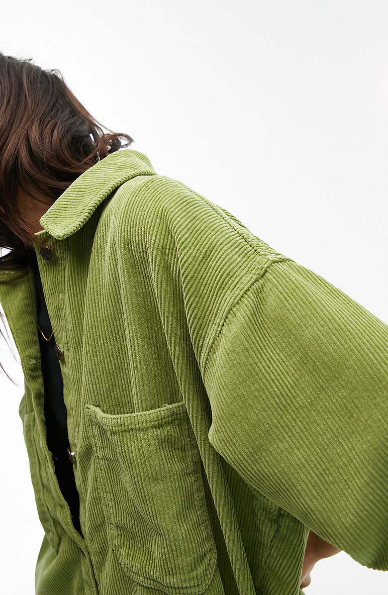 Topshop Cord Shacket, Alternate, color,