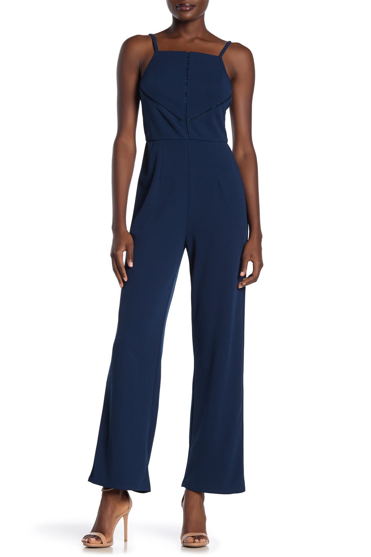 Row A Ladder Trim Sleeveless Jumpsuit (Women) | Nordstromrack
