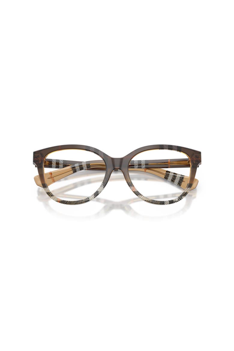 52mm Cat Eye optical glasses, Alternate, color, Brown