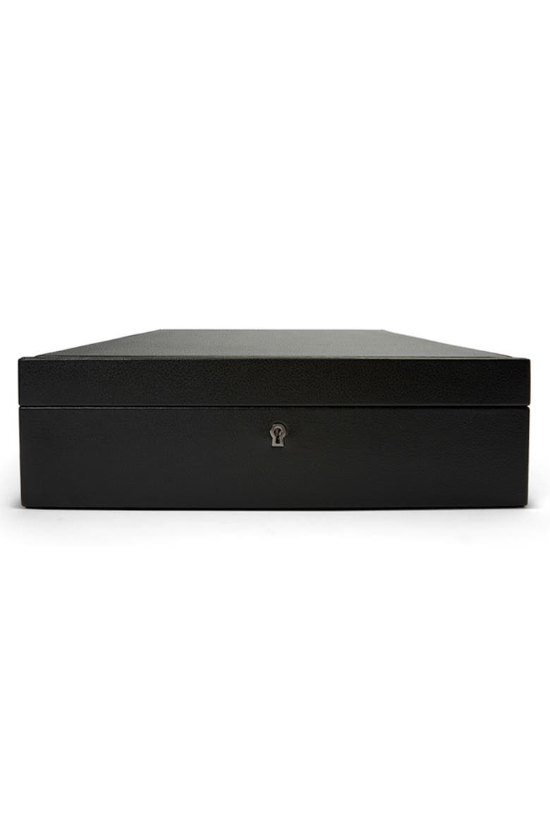 British Racing 10 Piece Watch Box, Main, color, Black