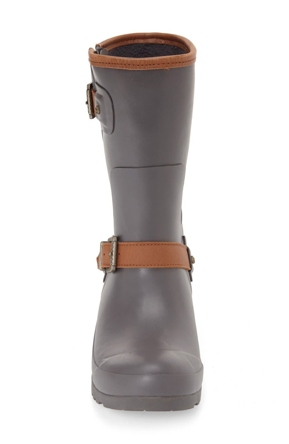 Sperry 'Walker Fog' Waterproof Rain Boot, Alternate, color, CHARCOAL