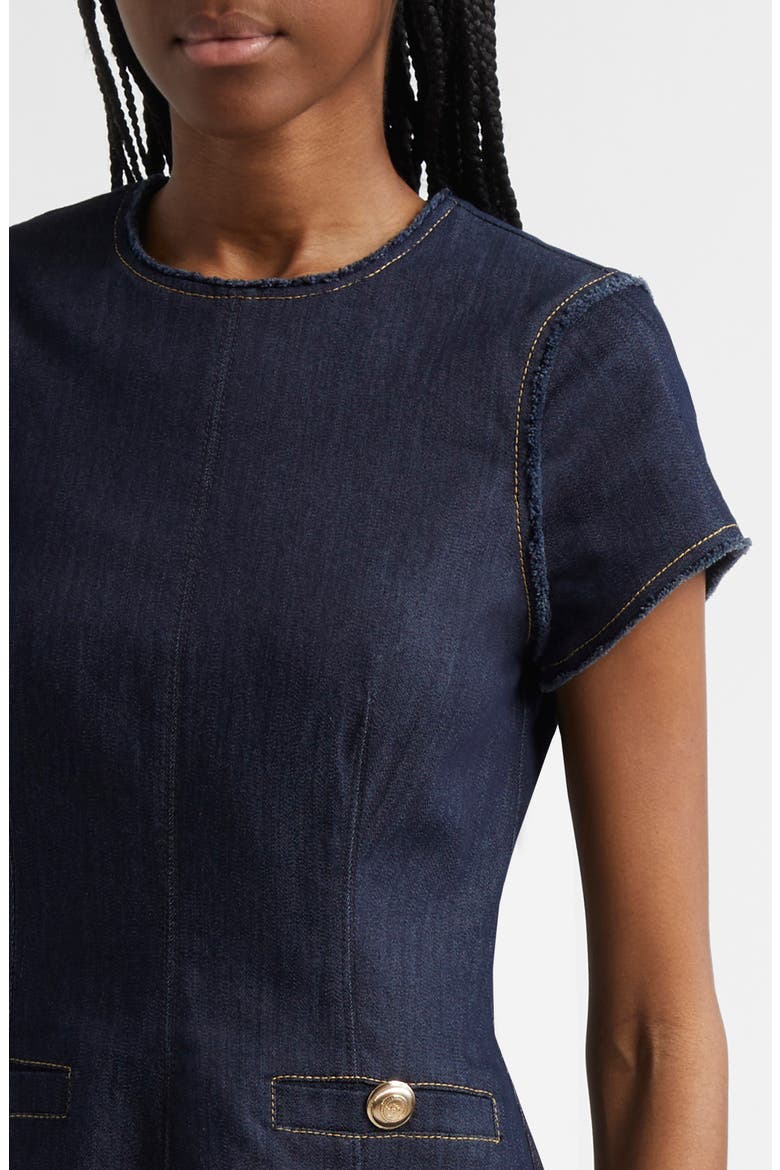 Nova Denim Dress, Alternate, color, INDIGO