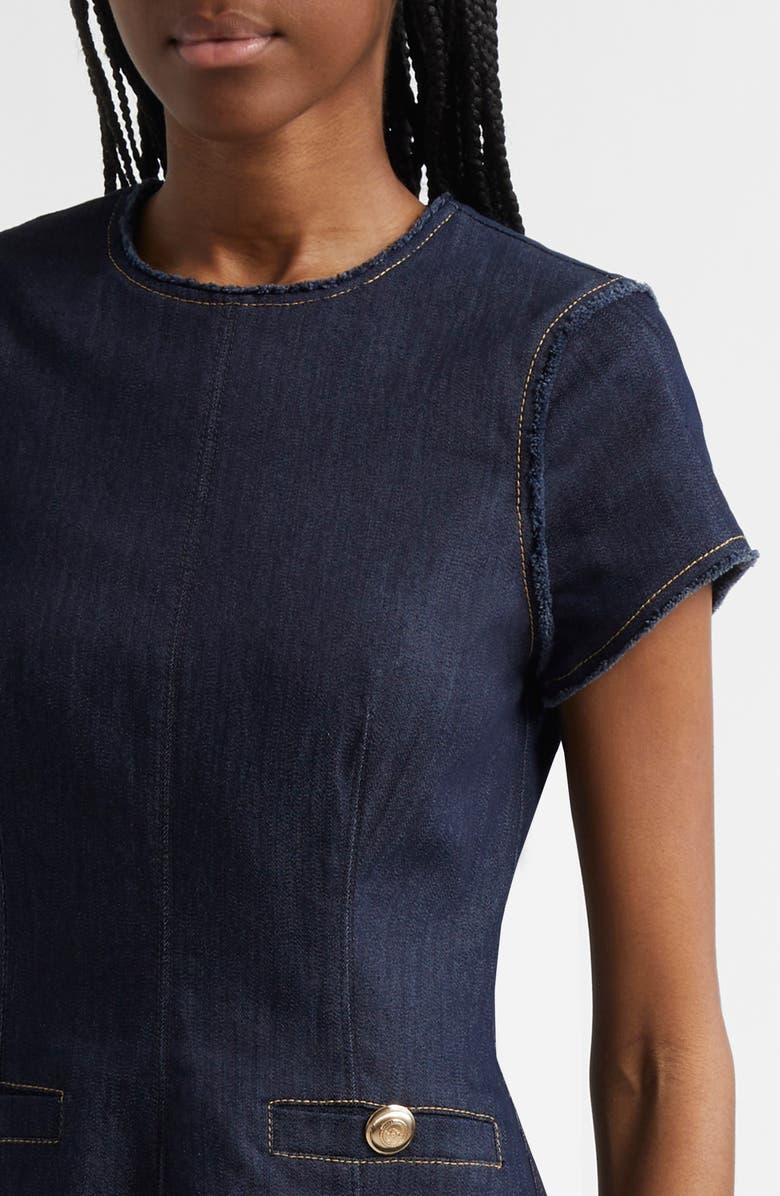 Cinq à Sept Nova Denim Dress, Alternate, color, Indigo