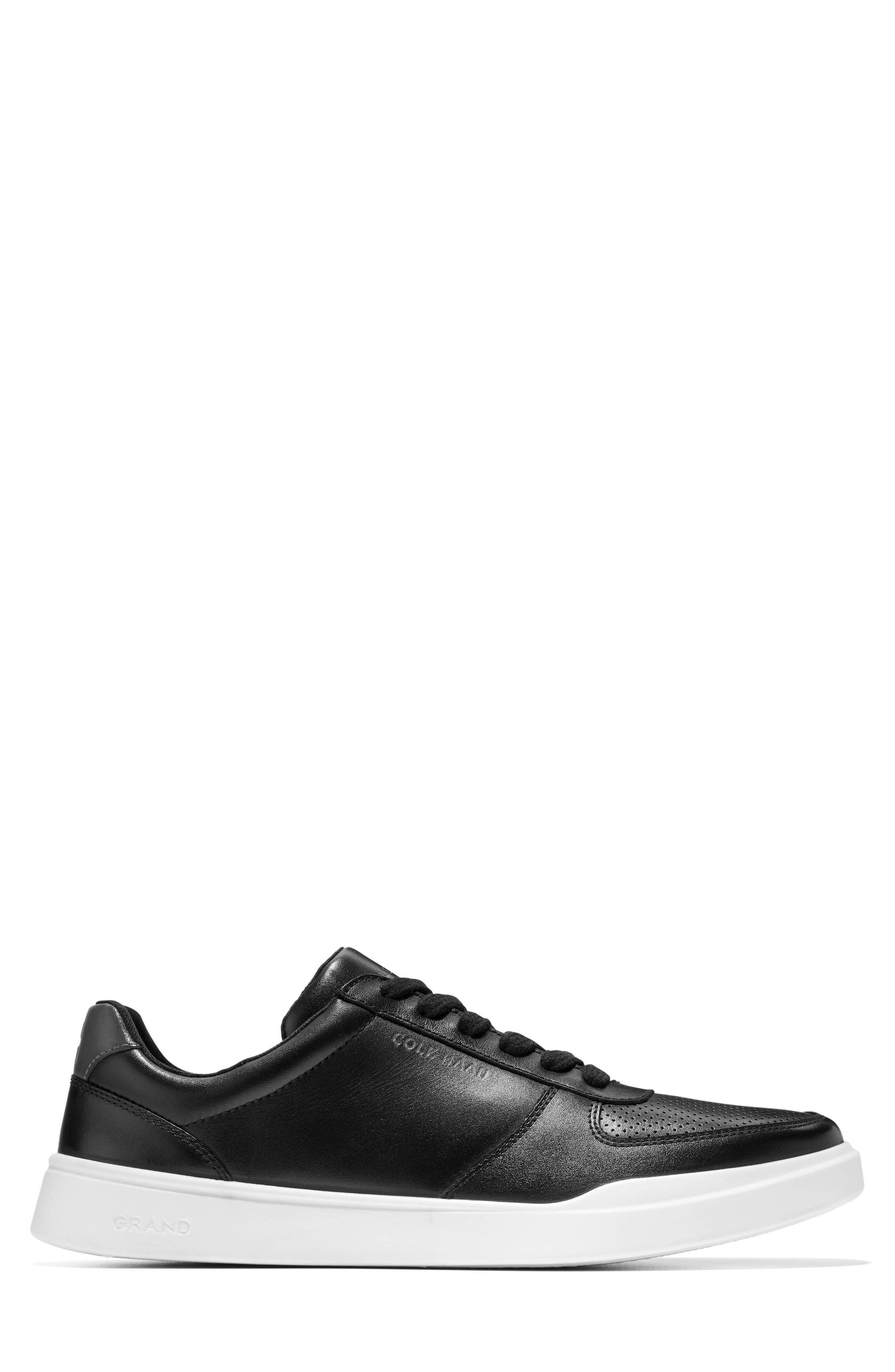 Cole Haan Grand+ Pureshot Court Sneaker, Alternate, color, Black / Optic White