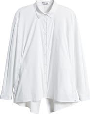 NIKKI LUND Hailey Oversize Stretch Poplin Shirt