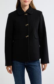 CeCe Bow Button Swing Jacket