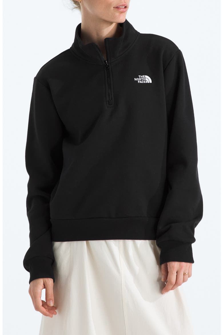 Evolution Quarter Zip Pullover, Main, color, TNF BLACK