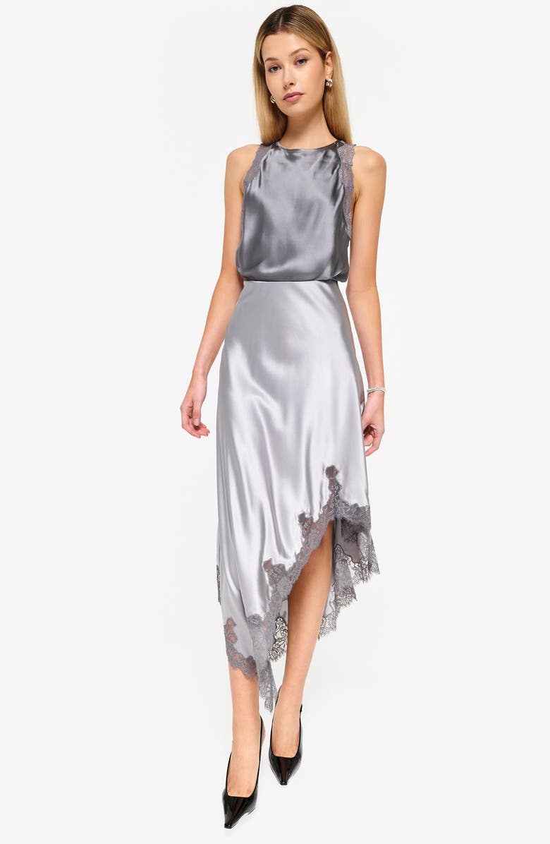 CAMI NYC Analu Asymmetric Stretch Silk Midi Skirt, Alternate, color,