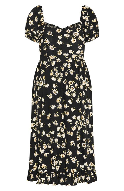 Shop City Chic Emie Print Midi Dress In Daisy